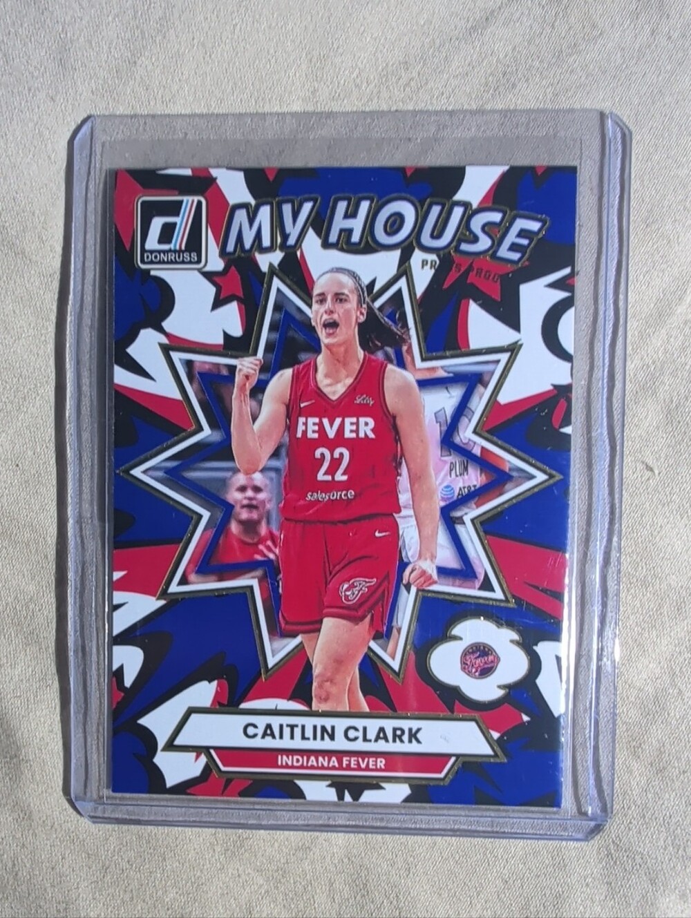 2025 Donruss WNBA Caitlin Clark #4 Blue My House Press Proof